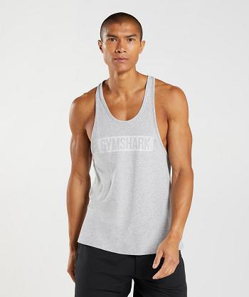 Gymshark Block Muške Stringers Svijetlo Sive | HR 2587WNB